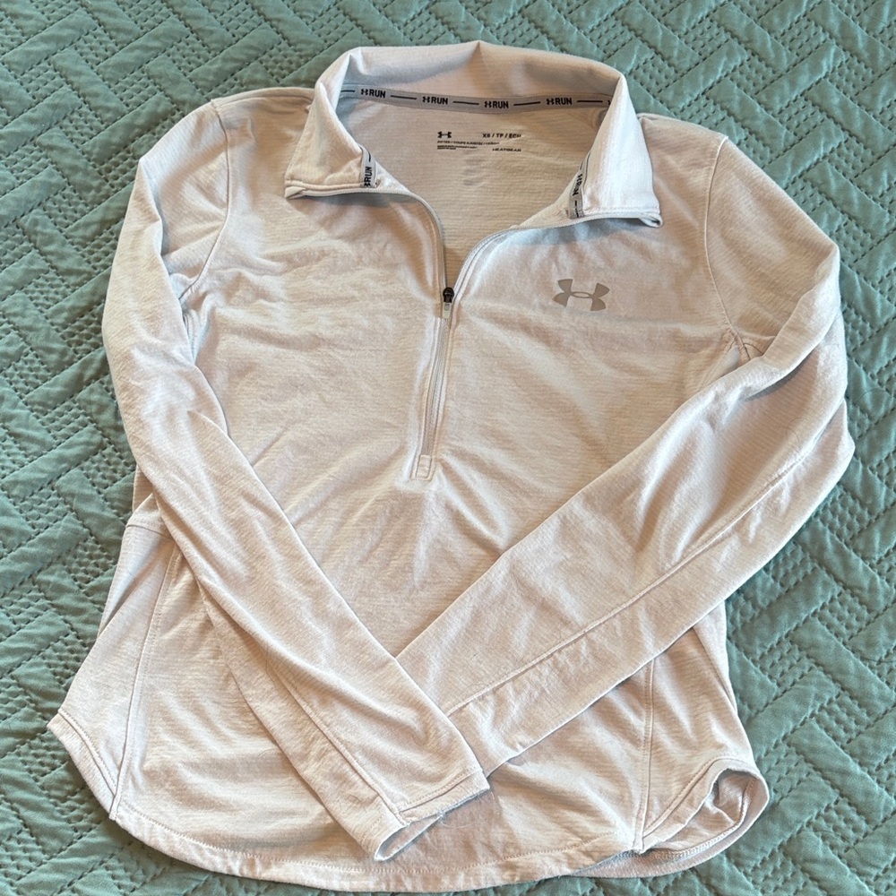 Under Armour Light Gray Quarter-Zip Pullover